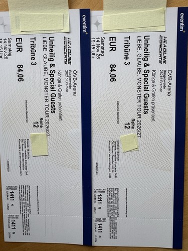 Tickets unheilig bremen - tickets,