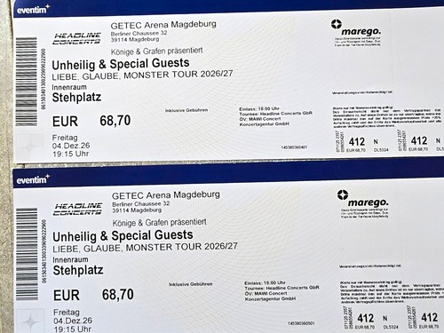 Unheilig tickets liebe - 2,