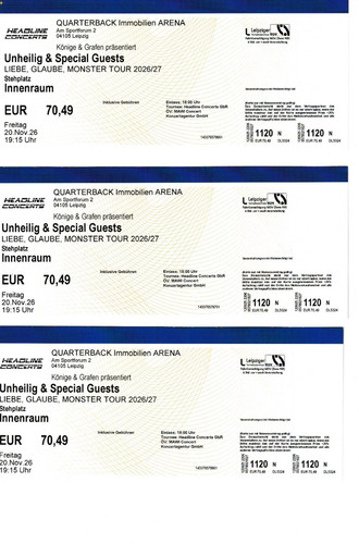 Nur noch eine karte für - eine,