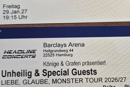 Tickets unheilig - x,